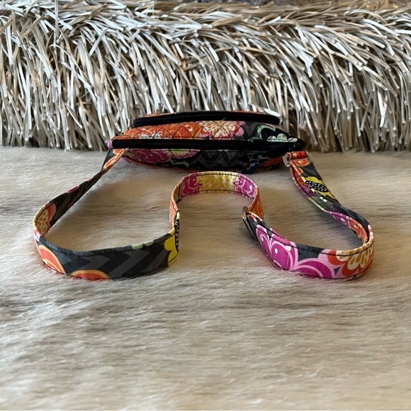 VERA BRADLEY Ziggy Zinnia 2014  Little Hipster Crossbody Pink Orange Floral - Picture 11 of 15